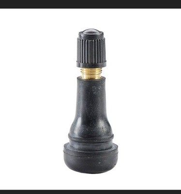 TR413 1-1/4" Rubber Snap-in .453 Valve Stem Pack of 50