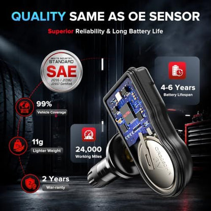 Autel TPMS MX-Sensor 315+433MHz Dual Frequency Tire Sensor, OE Quality